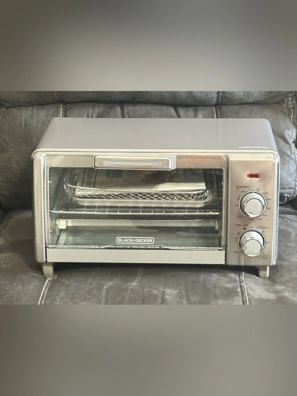 Black & Decker Silver Countertop Toaster Oven